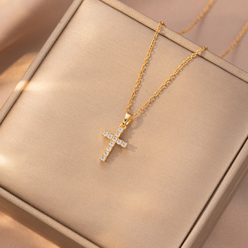Women's Jewellery -Light Luxury Cross Necklace-Artisangallery
