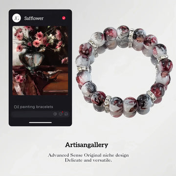 Art Bracelet-safflower bracelets-pastel