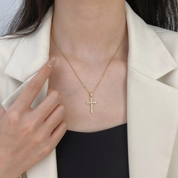 Women's Jewellery -Light Luxury Cross Necklace-Artisangallery