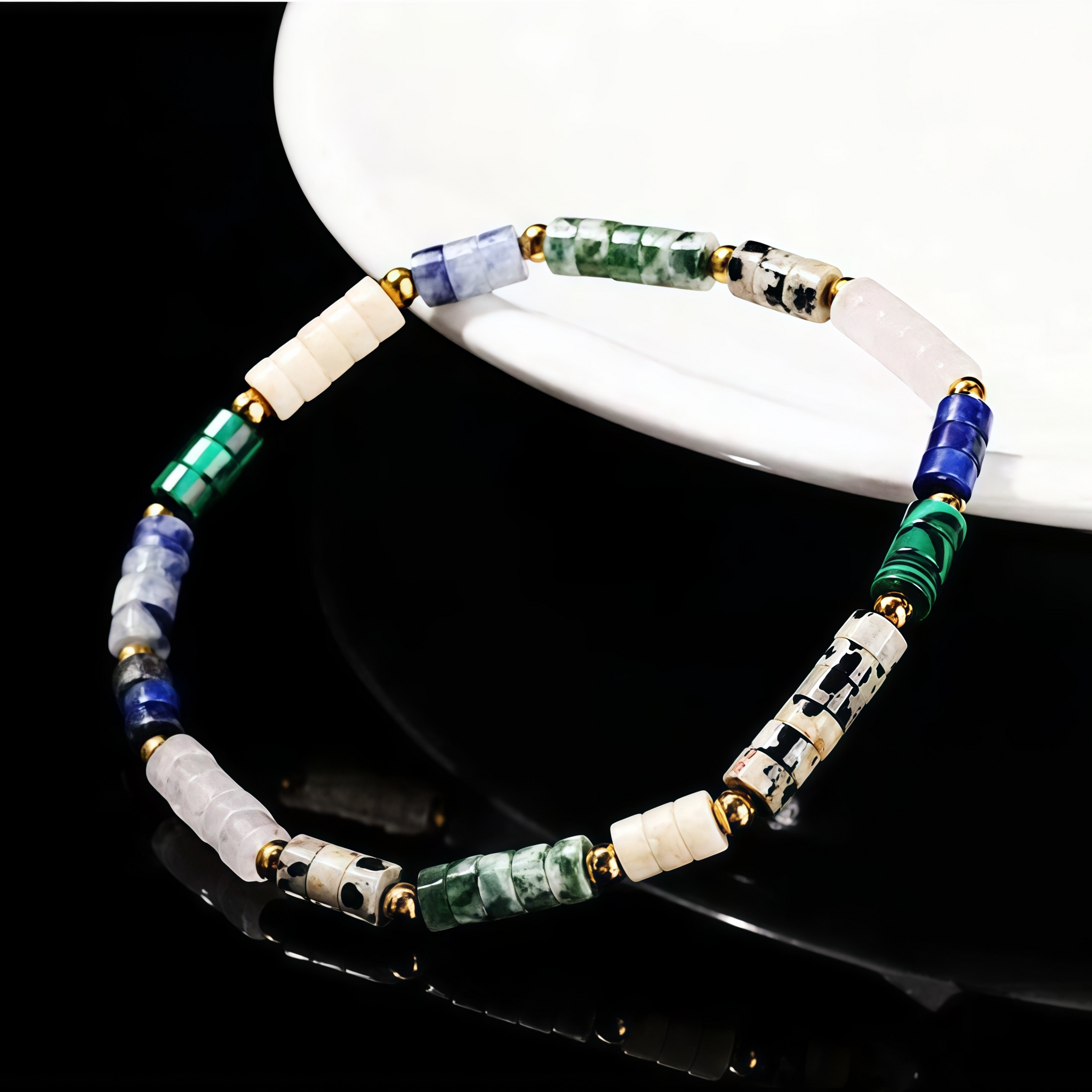 A Natural Colorful Stone Bracelet