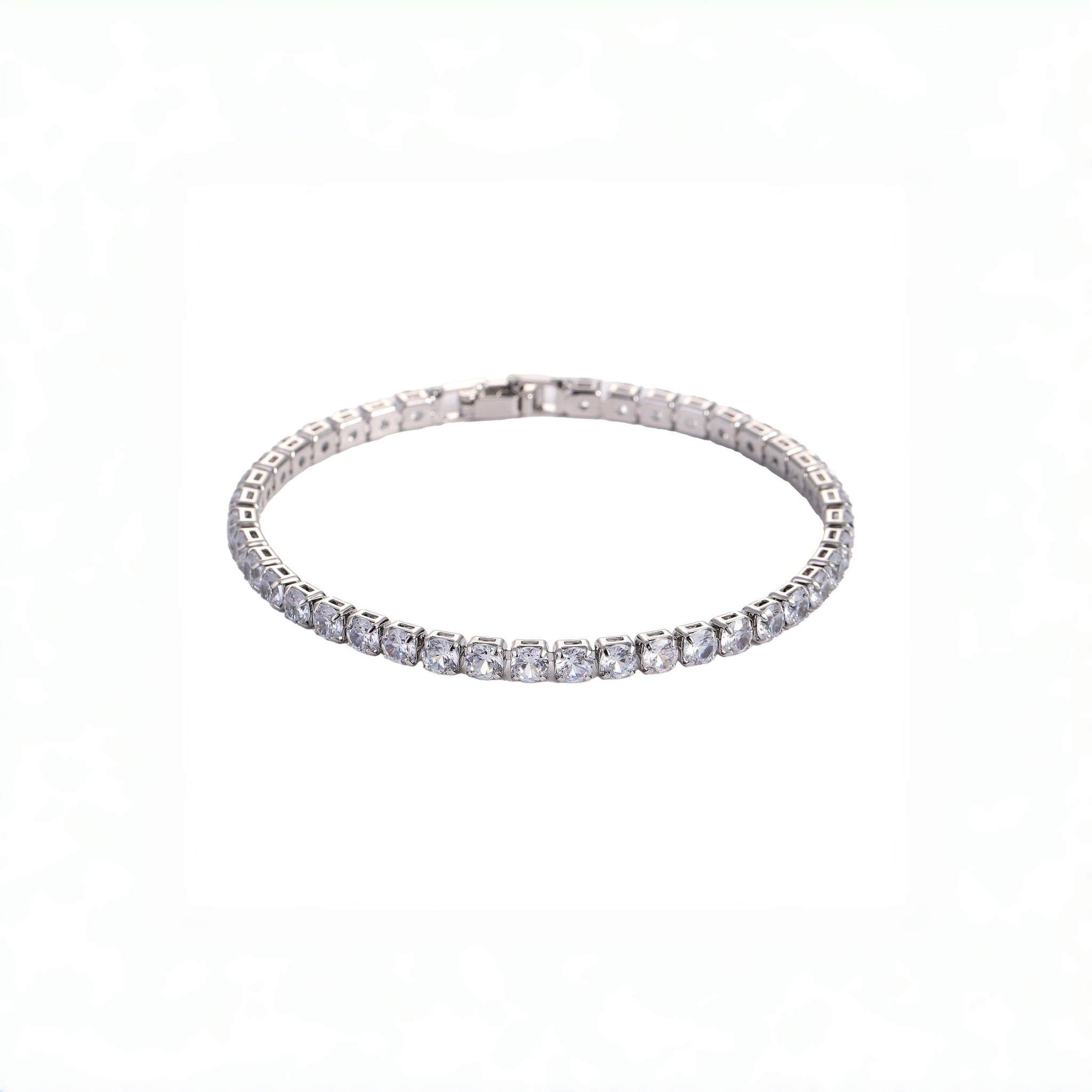 tennis bracelet-White Diamonds tennis Bracelet-Artisangallery